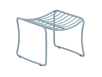 FOLIA - Square stainless steel garden footstool by Royal Botania - view 2